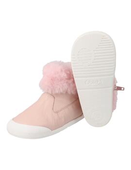 Zapato abotinado respetuoso Blanditos By crios Eva baby rosa