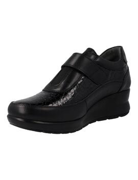 Zapato Cuña Manlisa W332-2255 Charol Negro