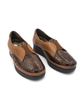 Zapato marrón elásticos