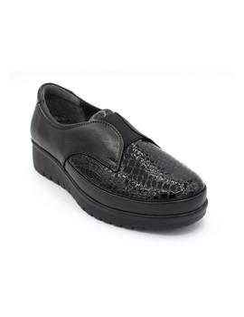 Zapato negro elásticos