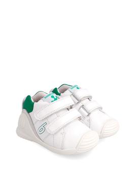 Zapato Deportivo Biomecanics 222125 Blanco y Verde
