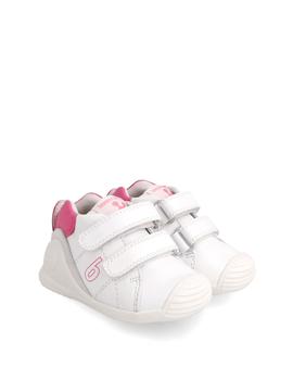 Zapato Deportivo Biomecanics 222125 Blanco y rosa