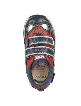 Zapatilla deportiva Luces Geox B2684A azul/rojo Spiderman